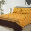 PAISLEY MUSTARD  BED SHEET | H-BD-24-901B