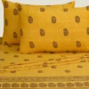 PAISLEY MUSTARD  BED SHEET | H-BD-24-901B
